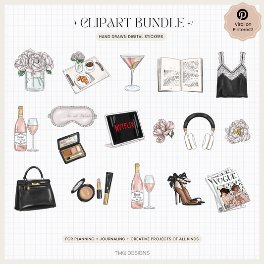 Sunday Chill Clipart Bundle