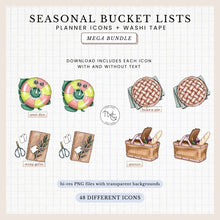 Load image into Gallery viewer, Seasonal Bucket List Icons - MEGA BUNDLE