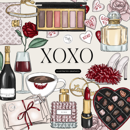 XOXO Clipart Bundle