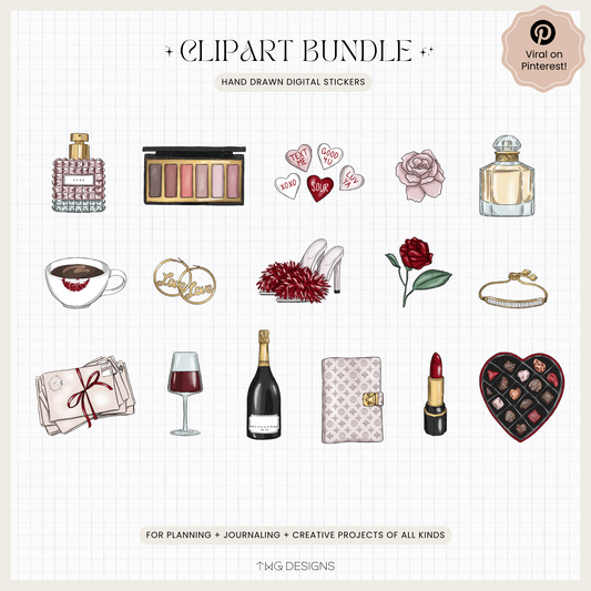 XOXO Clipart Bundle