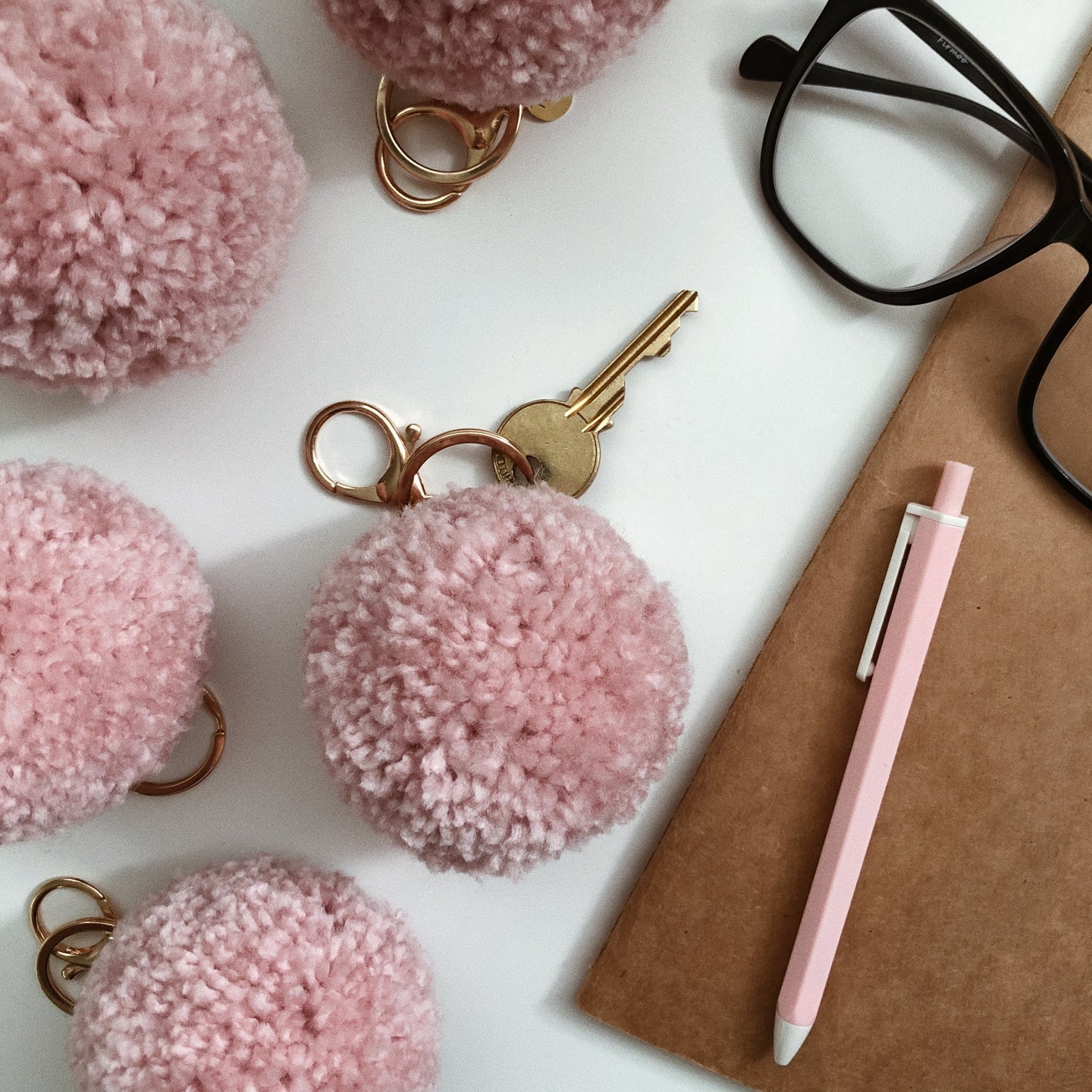 Berry Sorbet - Pom Pom Keychain Charm