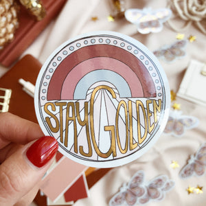 Stay Golden - Die Cut Sticker
