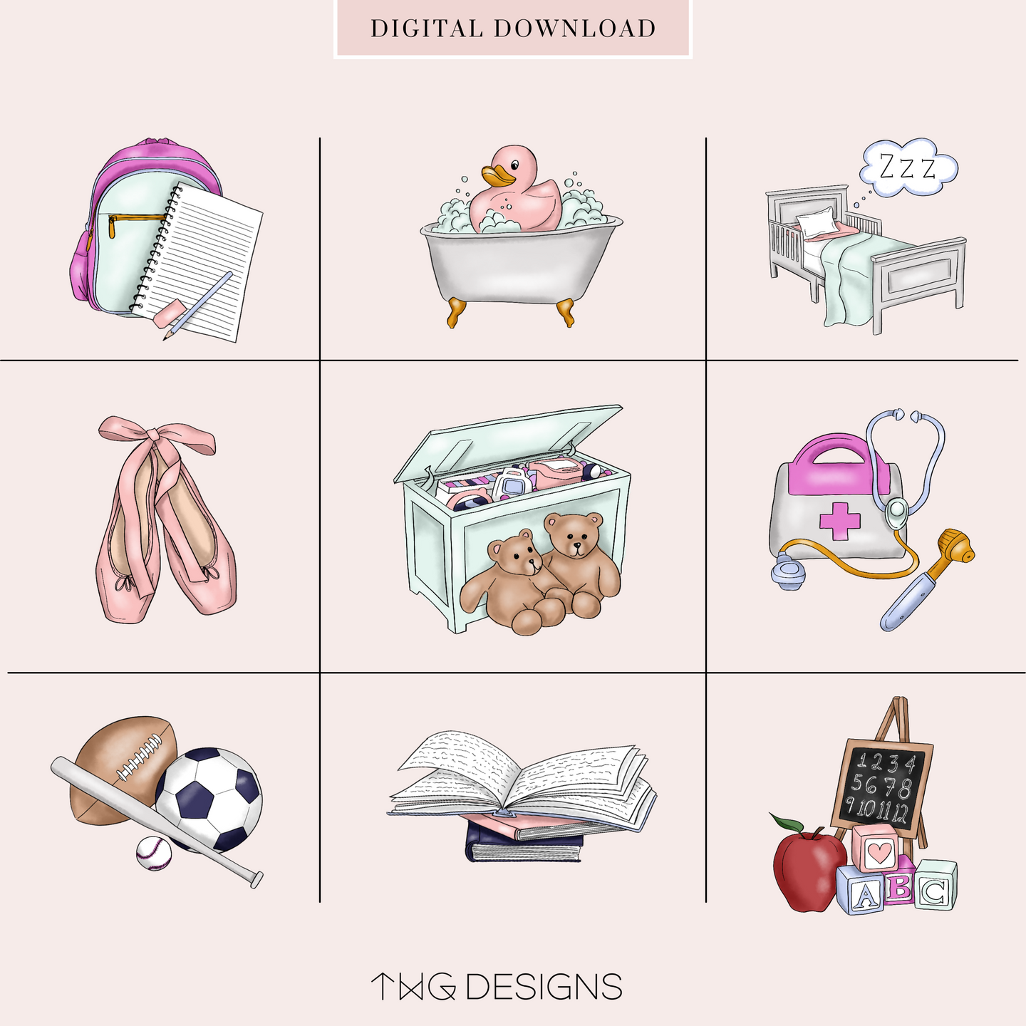 Mom Life - To Do Planner Icons