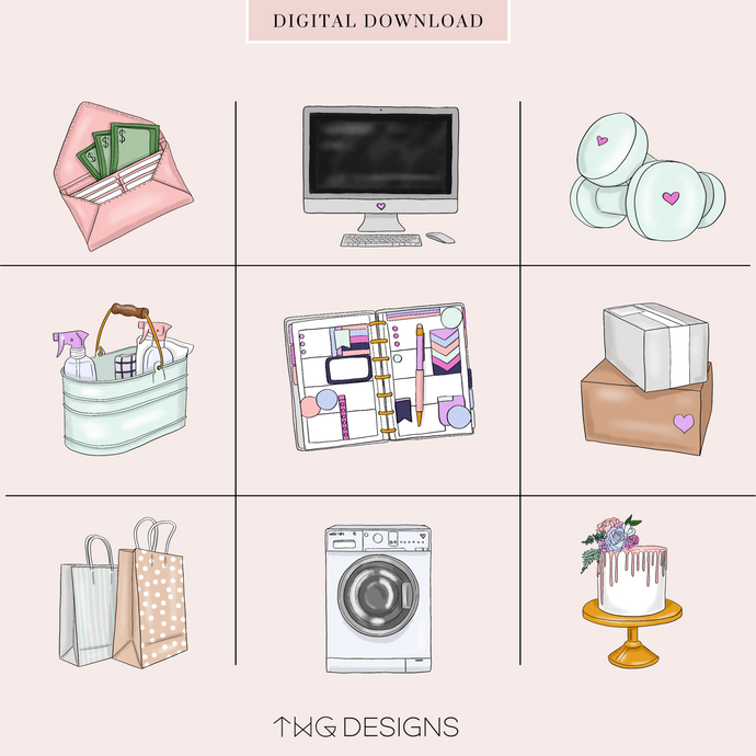 Crafting Supplies Clipart Collection – TWG Designs