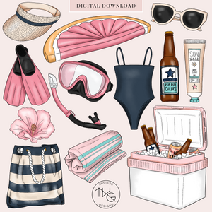 Salt & Sun Clipart Collection