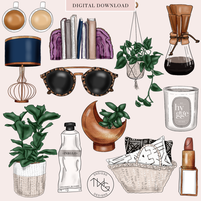 Hygge Clipart Collection