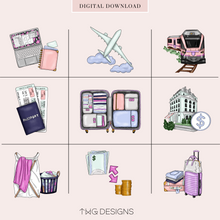 Load image into Gallery viewer, Travel - To Do Planner Icons