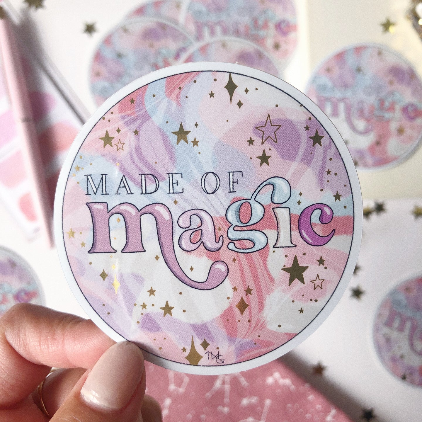 Made Of Magic - Die Cut Sticker
