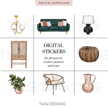 Load image into Gallery viewer, Boho Home V1 Clipart Collection