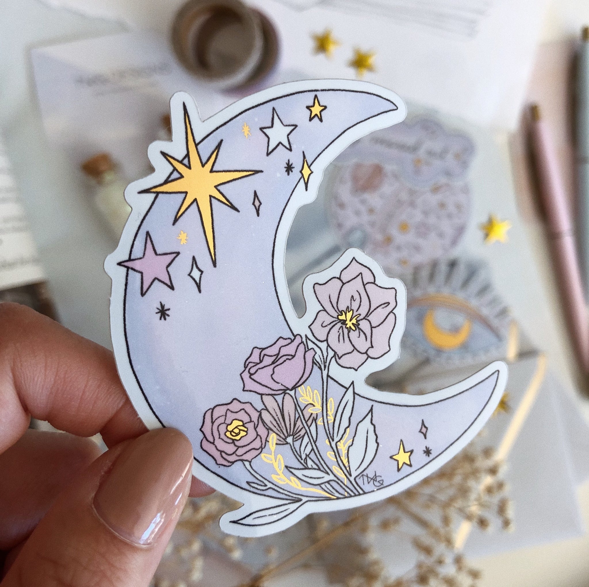 Crescent Luna - Die Cut Sticker – TWG Designs