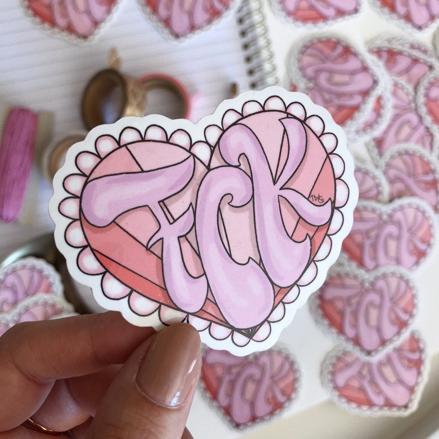 Stickers, Cute as FCK - Die Cut Sticker - TWG Designs