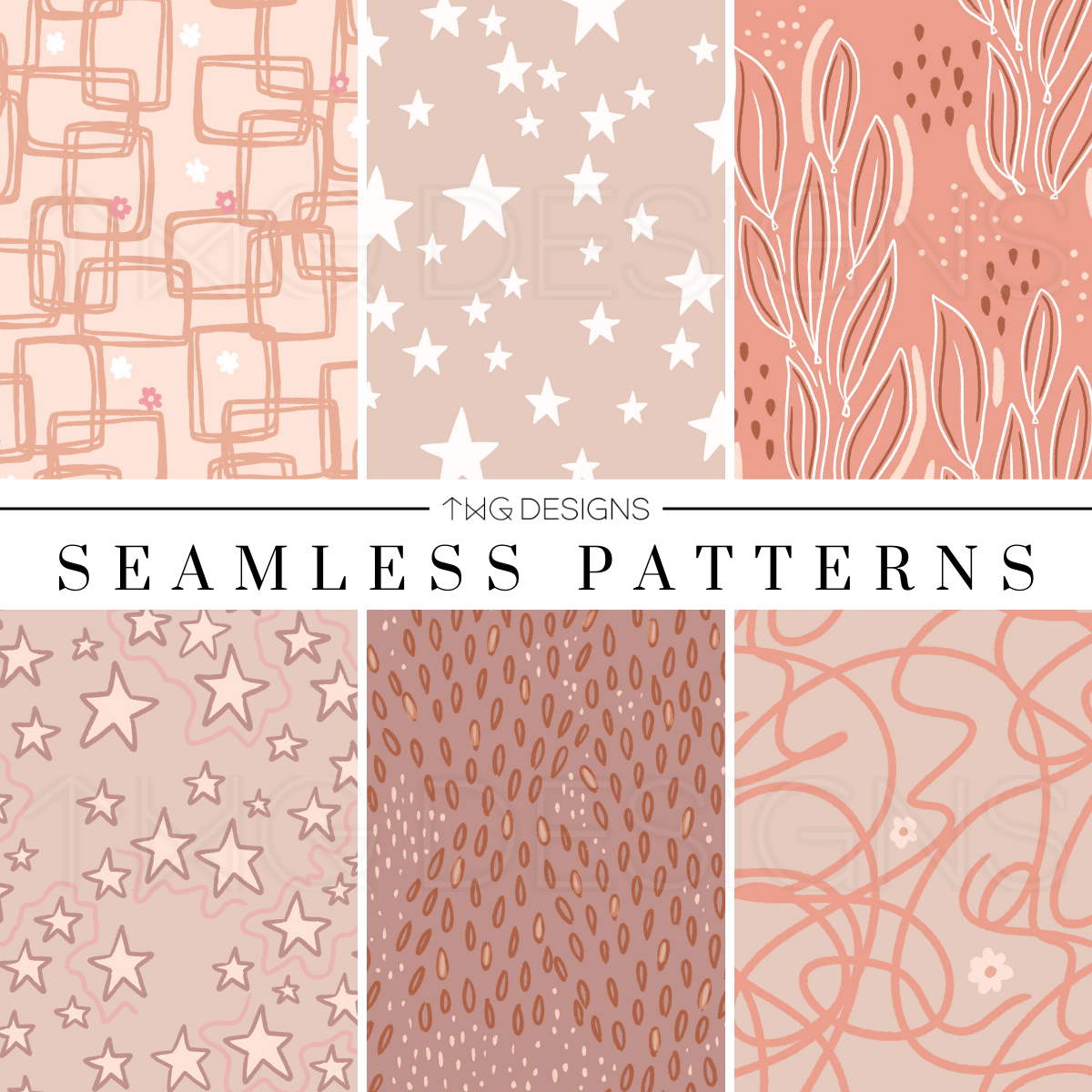 Clay Seamless Patterns