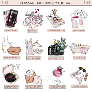 Staycation - Bucket List Icons
