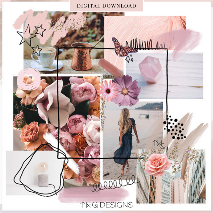 creative collage digital graphics bundle