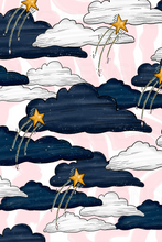 Load image into Gallery viewer, celestial clouds digital artwork background pattern 