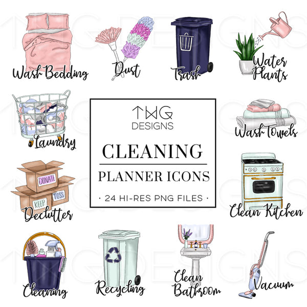 Cleaning - Task Planner Icons – TWG Designs