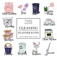 Load image into Gallery viewer, home planner icons clipart png artwork graphics