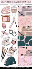 Load image into Gallery viewer, Glaming Clipart + Pattern Bundle