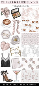 So Lovely Clipart + Pattern Bundle