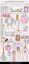 Load image into Gallery viewer, pastel art craft supplies clipart digital download bundle