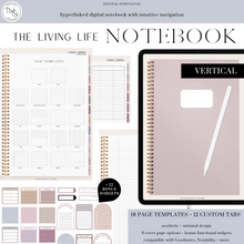 Load image into Gallery viewer, The Living Life Notebook - Vertical