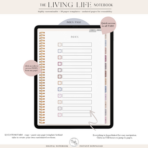 The Living Life Notebook - Vertical
