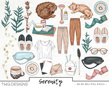 Load image into Gallery viewer, Collections, Serenity Clip Art Collection - TWG Designs