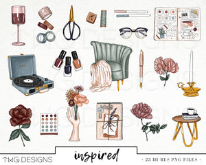 Crafting Supplies Clipart Collection – TWG Designs