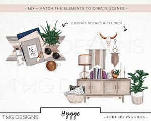 Collections, Hygge Clip Art Collection - TWG Designs