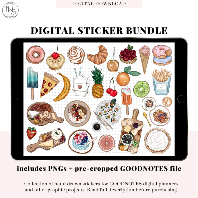 The Foodie Bundle - Digital Planner Sticker Bundle