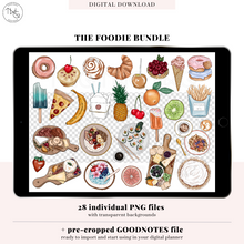 Load image into Gallery viewer, The Foodie Bundle - Digital Planner Sticker Bundle