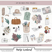 Load image into Gallery viewer, Collections, Girls Weekend Clip Art Collection - TWG Designs