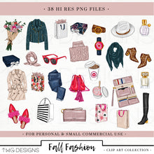 Load image into Gallery viewer, fashion clipart elements png files
