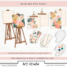 Load image into Gallery viewer, pink and peach art studio graphics