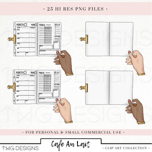 planner and journal clipart graphic png download