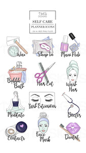 Planner Icons, Self Care - To Do Planner Icons - TWG Designs