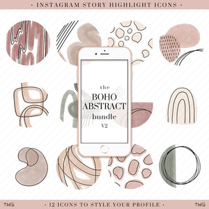 Boho Abstract Vol. 2 Instagram Story Highlight Icons