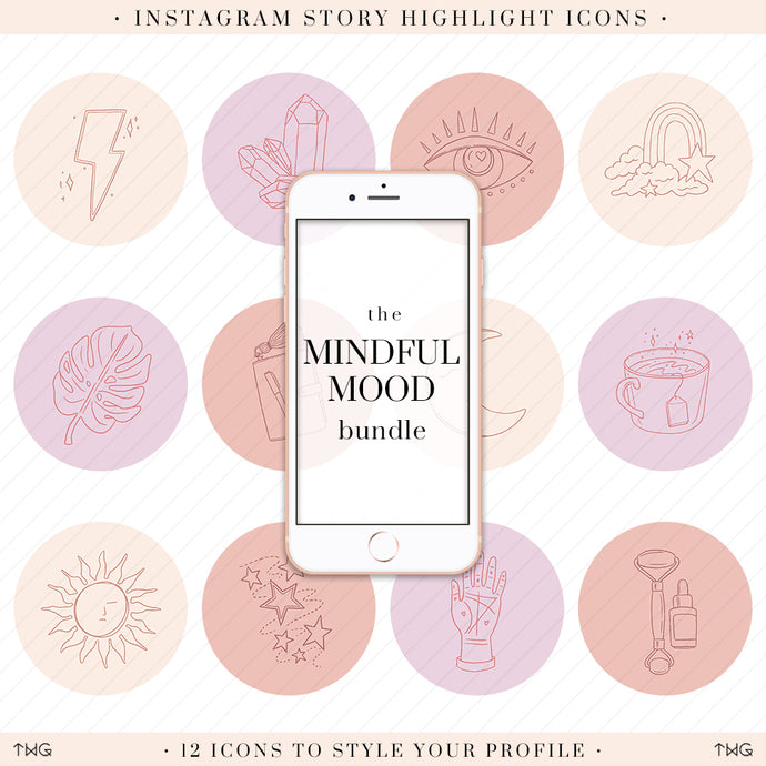 Mindful Mood Instagram Story Highlight Icons