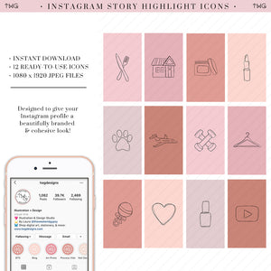Minimal Lines Instagram Story Highlight Icons