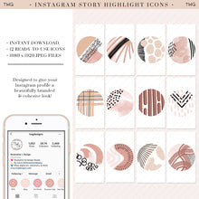 Load image into Gallery viewer, modern abstract ig story highlight icons