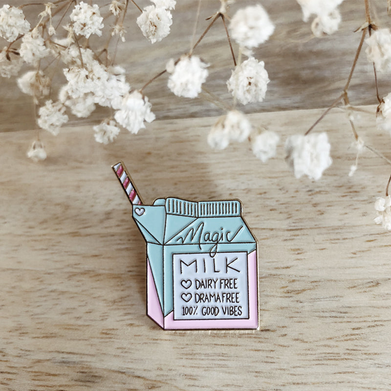 Enamel Pin, Magic Milk Enamel Pin - TWG Designs