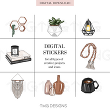 Load image into Gallery viewer, Modern BoHome Clipart Collection