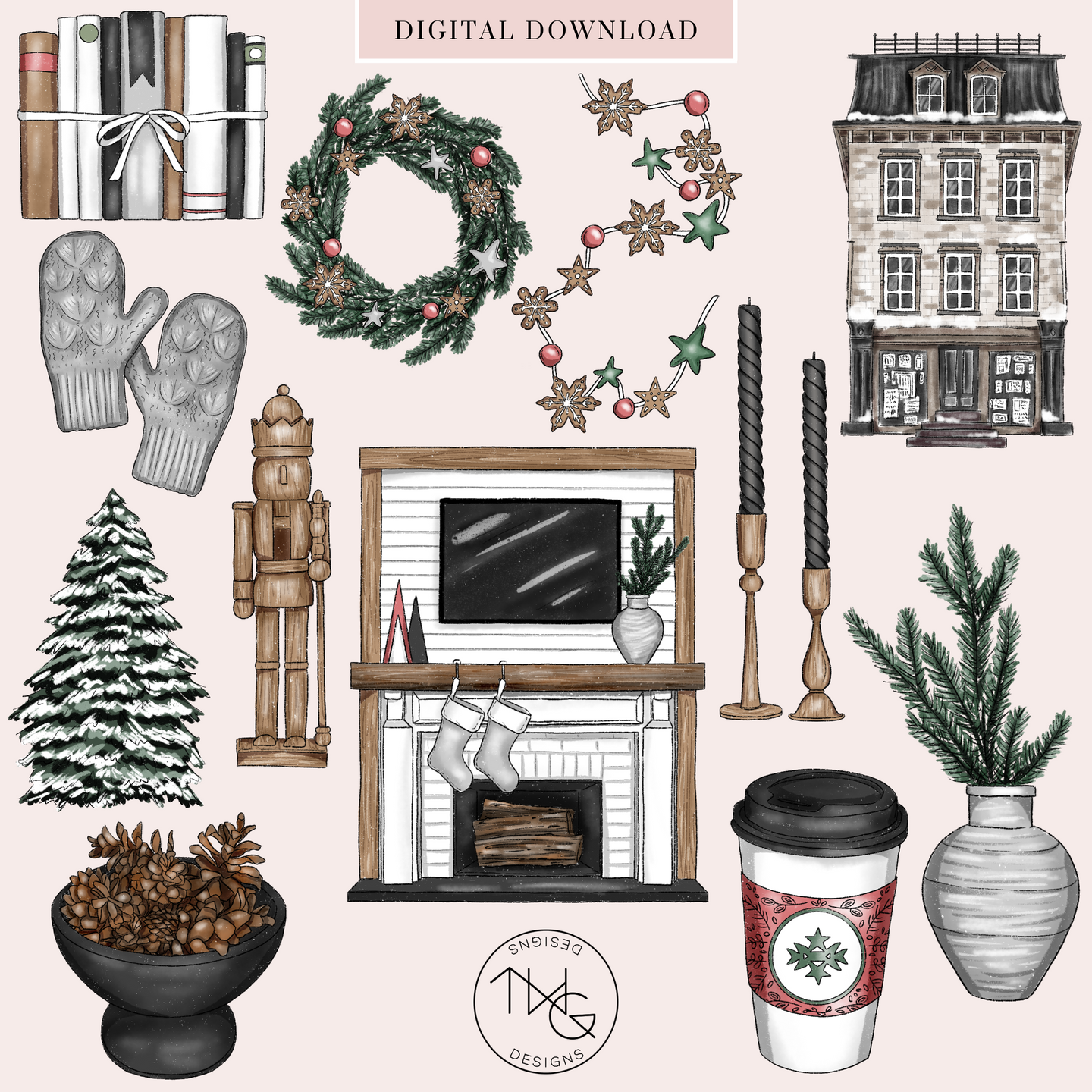 Holiday Home Clipart Collection