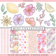Load image into Gallery viewer, Sorbet Clipart + Pattern Bundle