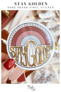 Stay Golden - Die Cut Sticker