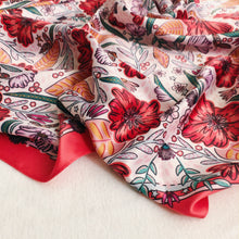 Load image into Gallery viewer, Secret Garden - Satin Square Scarf