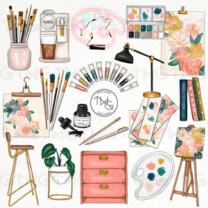 artwork supplies clipart png graphics