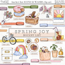 Load image into Gallery viewer, Planner Icons, Spring Joy - Bucket List Icons - TWG Designs