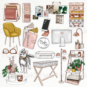Collections, Moodboard Clip Art Collection - TWG Designs