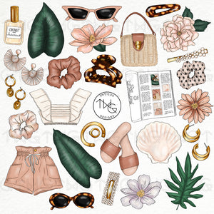 Collections, Summer Style Clip Art Collection - TWG Designs